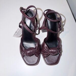 ASOS Open Toe Block Heels with Ankle Strap - Sz 8